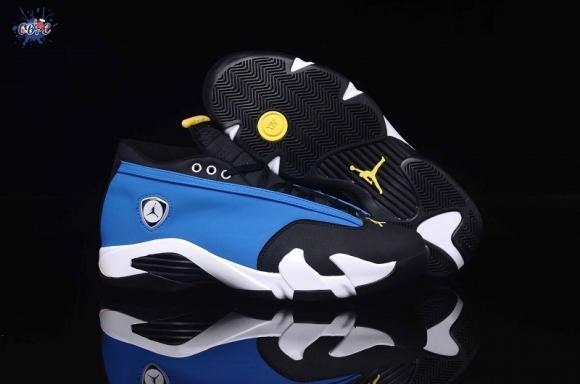 Meilleures Air Jordan 14 Bleu Noir Jaune