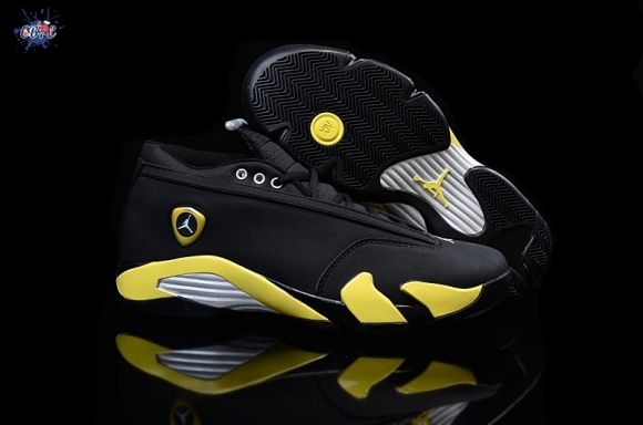 Meilleures Air Jordan 14 Noir Jaune