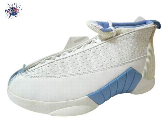 Meilleures Air Jordan 15 Blanc Bleu