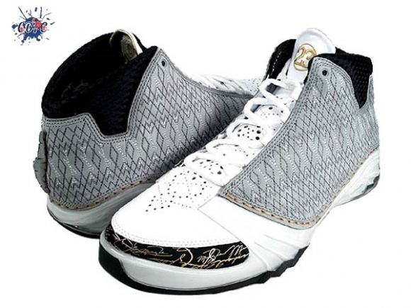 Meilleures Air Jordan 23 Gris Noir Blanc