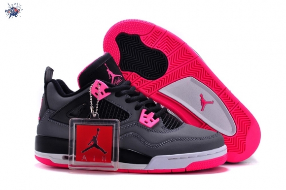 Meilleures Air Jordan 4 Gris Noir Rose