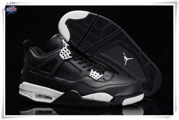 Meilleures Air Jordan 4 Noir Blanc Noir