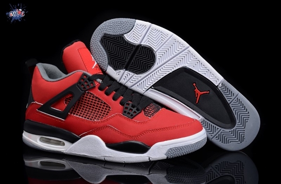 Meilleures Air Jordan 4 Rouge Noir Blanc Gris