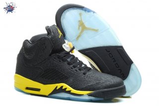 Meilleures Air Jordan 5 Noir Jaune