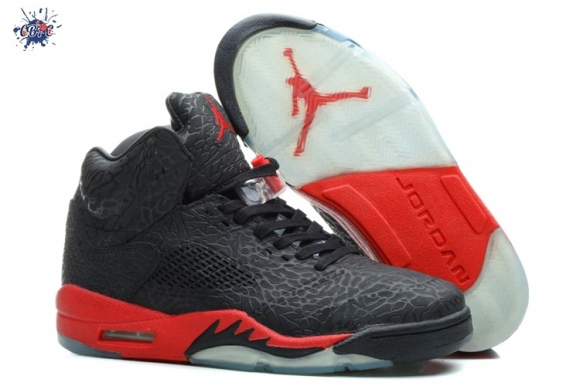 Meilleures Air Jordan 5 Noir Rouge