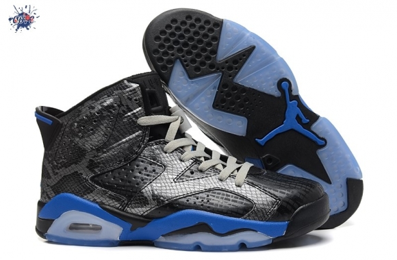 Meilleures Air Jordan 6 Gris Noir Bleu