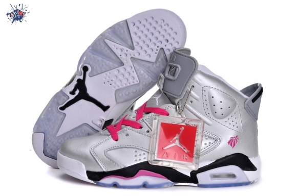 Meilleures Air Jordan 6 Rose Argent