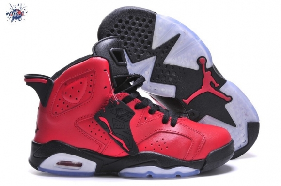 Meilleures Air Jordan 6 Rouge Noir Blanc