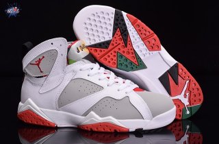 Meilleures Air Jordan 7 Blanc Gris Vert Orange