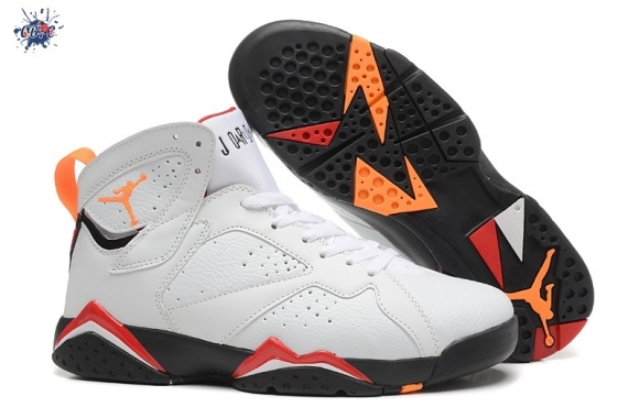 Meilleures Air Jordan 7 Blanc Orange Rouge