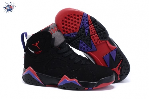 Meilleures Air Jordan 7 Noir Pourpre Enfant