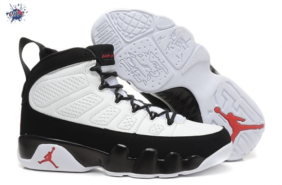 Meilleures Air Jordan 9 Blanc Noir Rouge