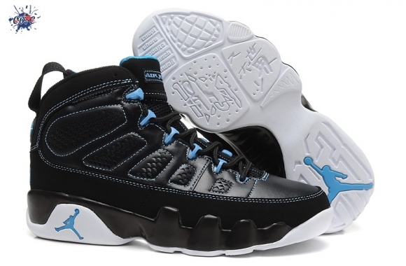 Meilleures Air Jordan 9 Noir Blanc Bleu