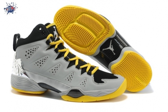 Meilleures Air Jordan Carmelo Anthony 10 Gris Noir Jaune