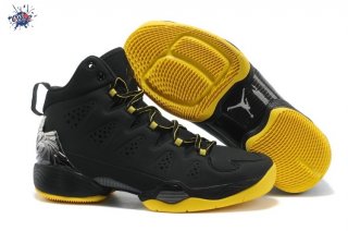 Meilleures Air Jordan Carmelo Anthony 10 Noir Jaune