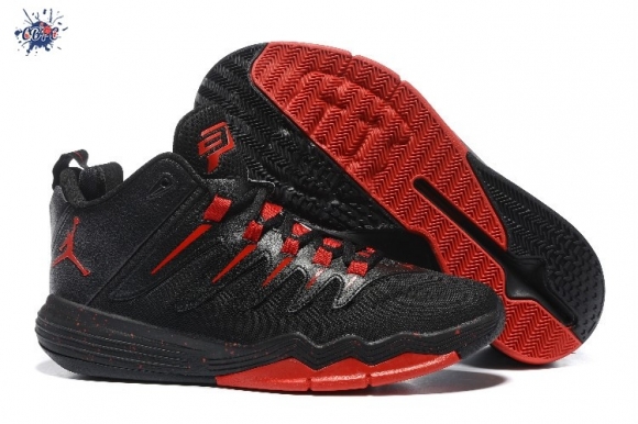 Meilleures Air Jordan Chris Paul 9 Noir Rouge