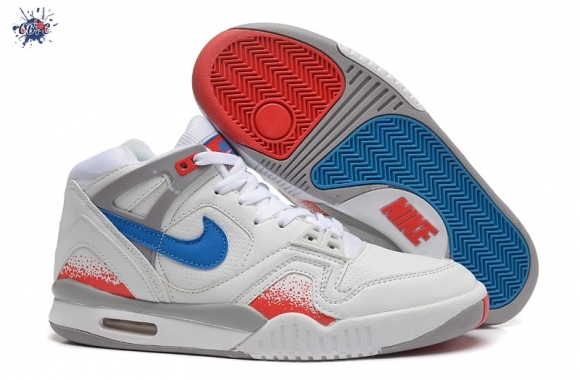 Meilleures Air Tech Challenge Bleu Blanc Orange