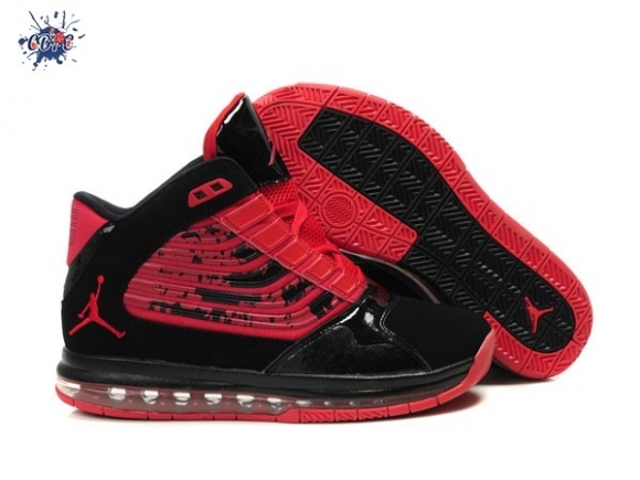 Meilleures Jordan Big Ups Noir Rouge