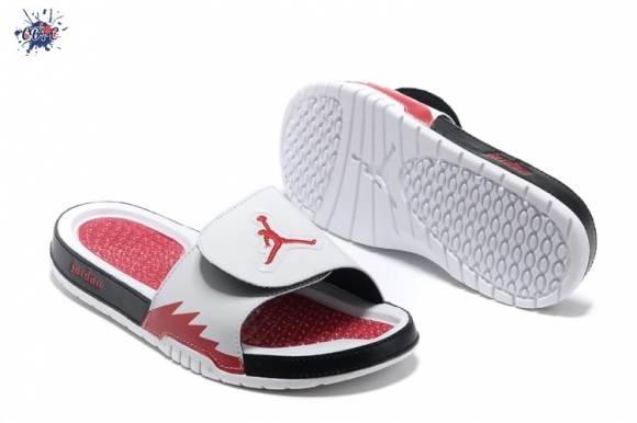 Meilleures Jordan Hydro Claquette Blanc Rouge