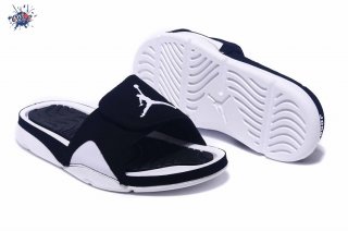 Meilleures Jordan Hydro Claquette Noir Blanc