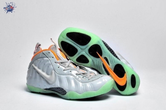 Meilleures Nike Air Foamposite Argent Vert