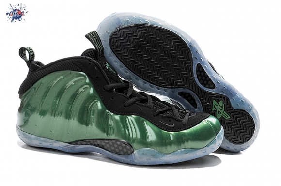 Meilleures Nike Air Foamposite Noir Vert Blanc