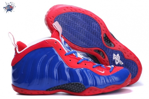 Meilleures Nike Air Foamposite Rouge Bleu