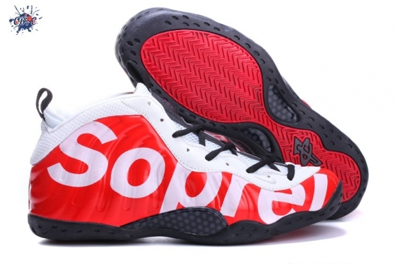 Meilleures Nike Air Foamposite Rouge Noir Blanc