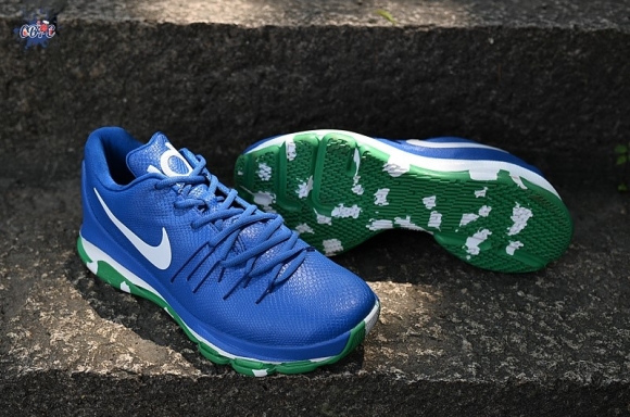 Meilleures Nike KD 8 Bleu Blanc Vert