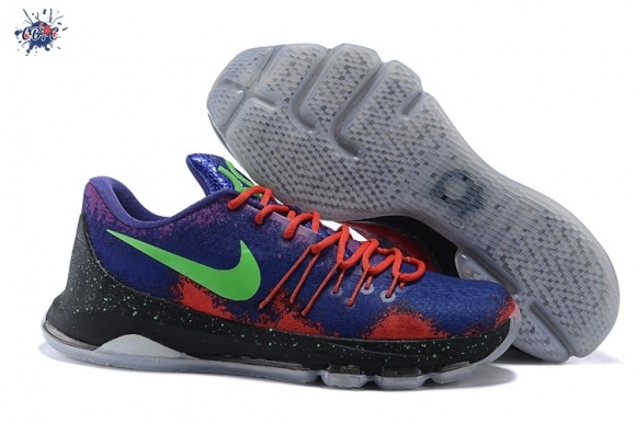 Meilleures Nike KD 8 Bleu Pourpre Orange