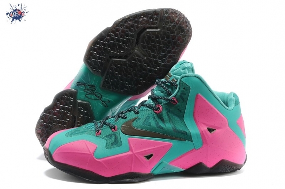 Meilleures Nike Lebron 11 Rose Vert