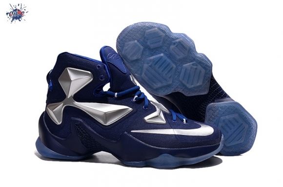 Meilleures Nike Lebron 13 Argent Bleu