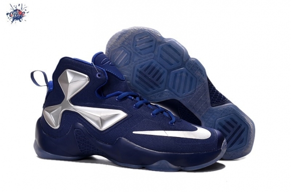 Meilleures Nike Lebron 13 Bleu Argent