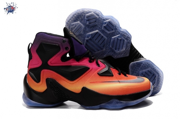 Meilleures Nike Lebron 13 Orange Noir Rose