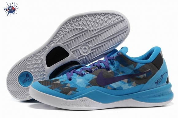 Meilleures Nike Zoom Kobe 8 Bleu Gris