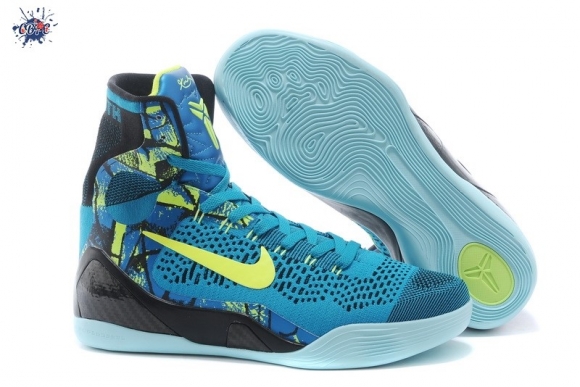 Meilleures Nike Zoom Kobe 9 Elite Bleu Noir Jaune