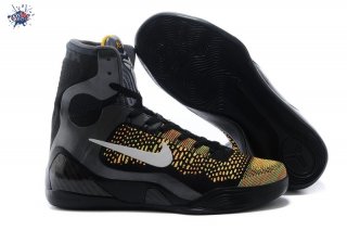 Meilleures Nike Zoom Kobe 9 Elite Noir Jaune Gris