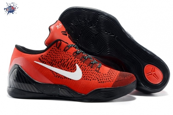 Meilleures Nike Zoom Kobe 9 Elite Noir Rouge Blanc