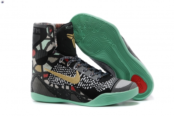 Meilleures Nike Zoom Kobe 9 Elite Vert Noir Or