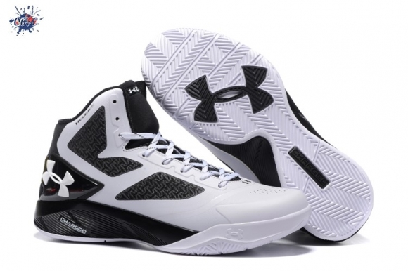 Meilleures Under Armour Curry 2 Blanc Noir Gris