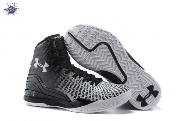 Meilleures Under Armour Curry 2 Gris Noir Blanc