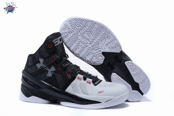 Meilleures Under Armour Curry 2 Noir Blanc